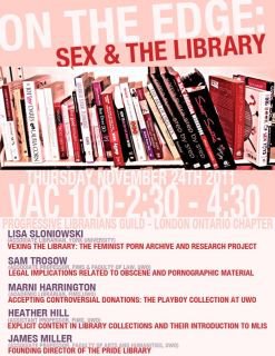 One the Edge - Sex and the Library Poster